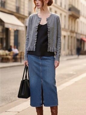 Mexx Beautiful Blue Knit Cardigan Sweater